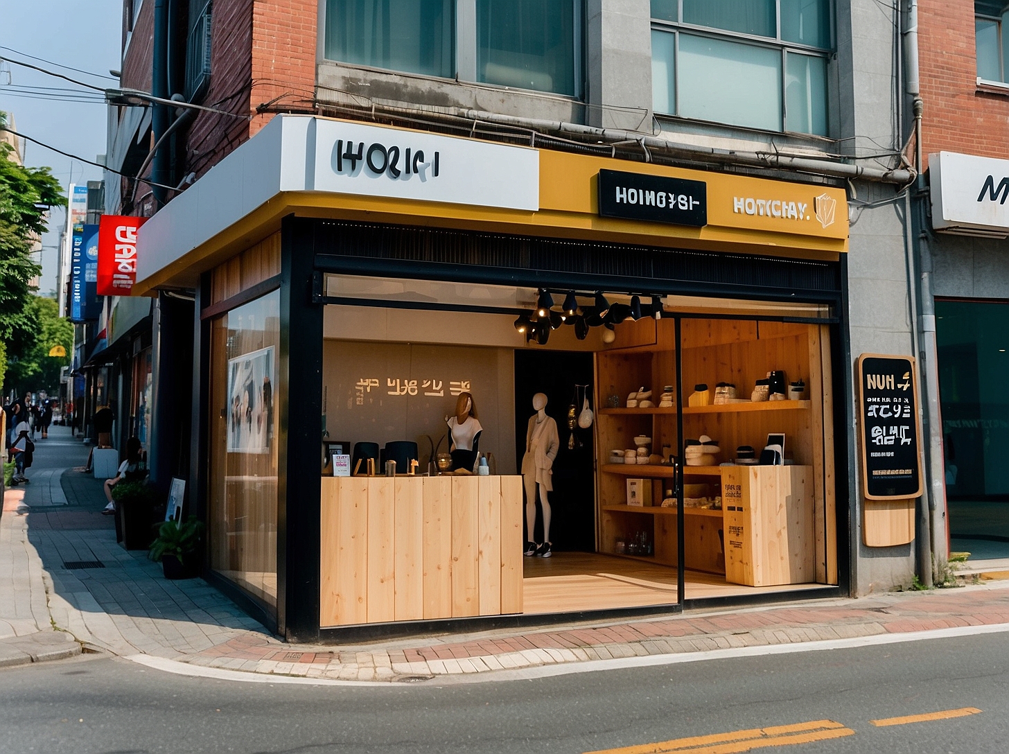 Seoul popup store Hongdae university district young culture